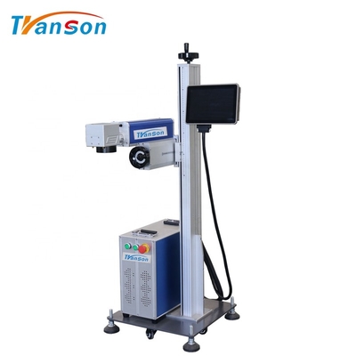 Le type volant de bouteille en plastique de DAVI 30W machine d'inscription de laser de CO2 pour le PVC met en sac la chaîne de production en plastique de tuyaux